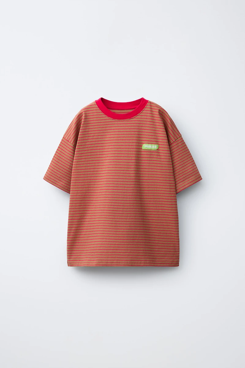 T-SHIRT IMPRIMÉ RAYURES PUKAS SURF