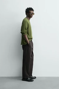 WAFFLE KNIT TEXTURED T-SHIRT