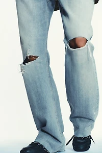 JEAN TRF LARGE DÉCHIRÉ TAILLE