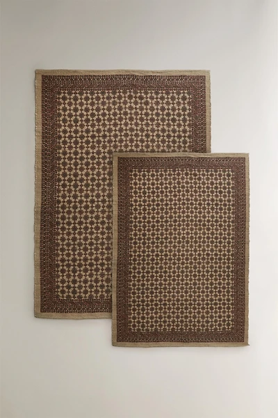 PRINTED JUTE AREA RUG