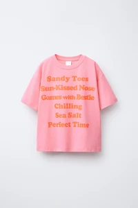 TEXT PRINT T-SHIRT