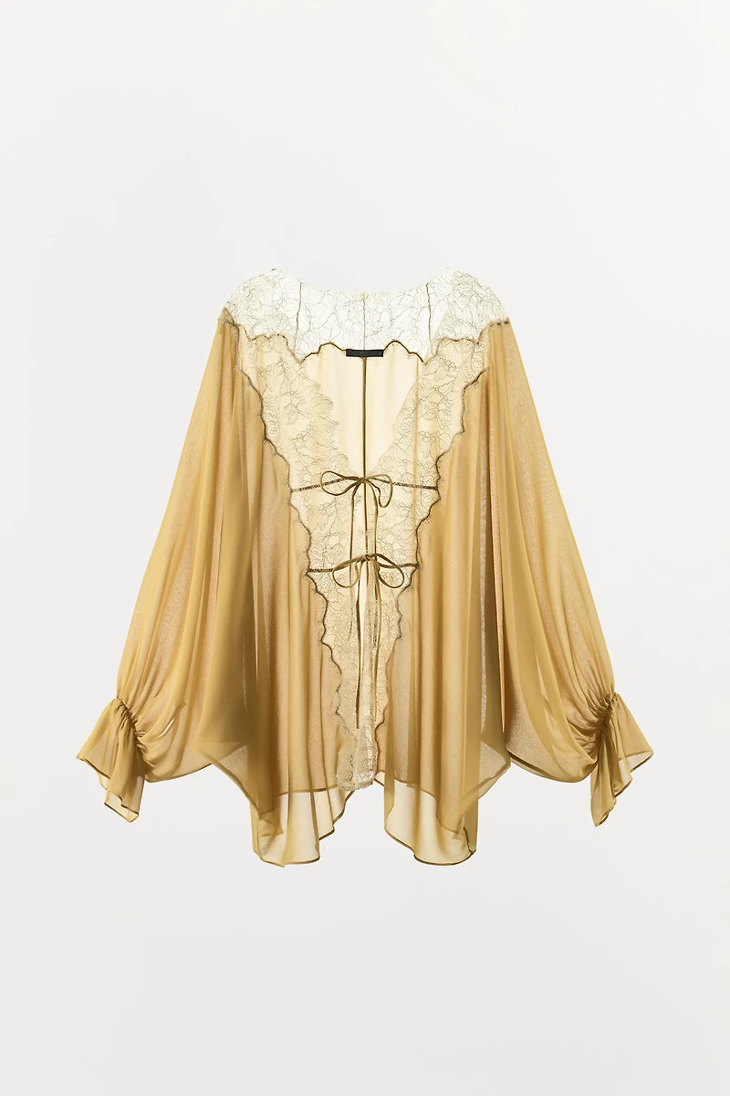 BLOUSE BIMATIÈRE DENTELLE ZW COLLECTION