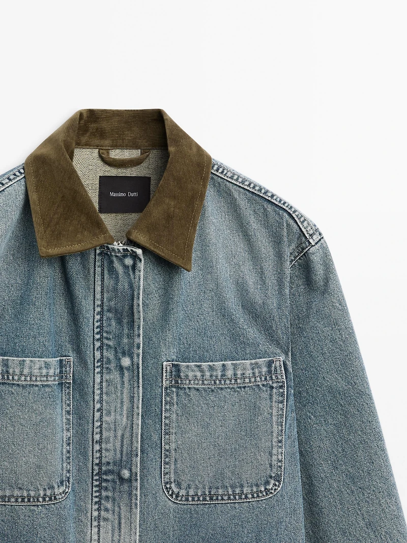 Denim jacket with pockets
