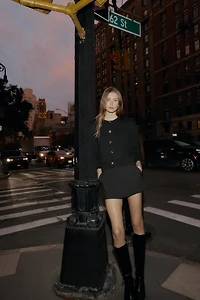 CARDINGAN WITH MARKED SHOULDERS