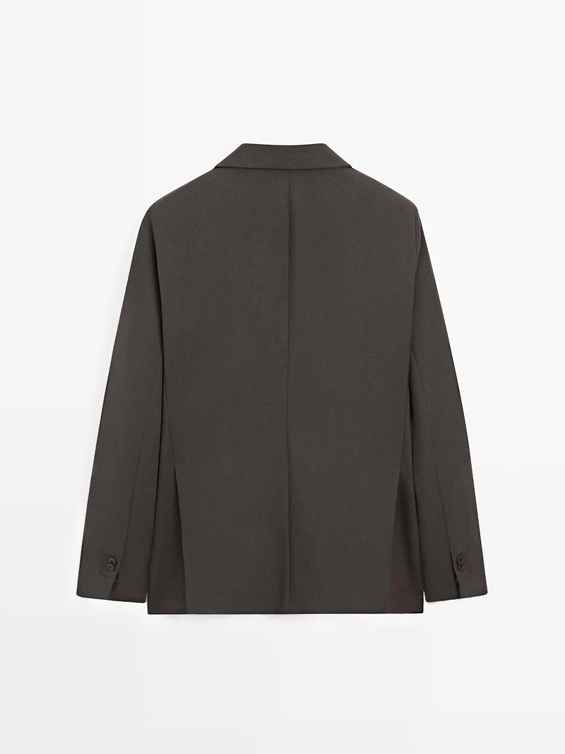 Suit blazer with notch lapel - LIMITED