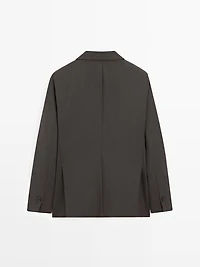 Suit blazer with notch lapel - LIMITED