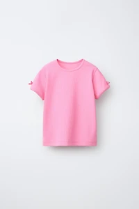 RIBBED STRIPED TIE T-SHIRT