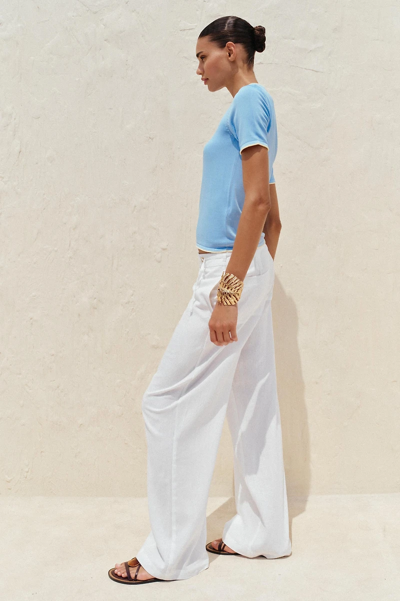 TRIM KNIT TOP