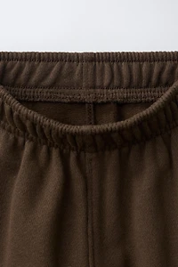 EMBROIDERED BARREL PLUSH PANTS