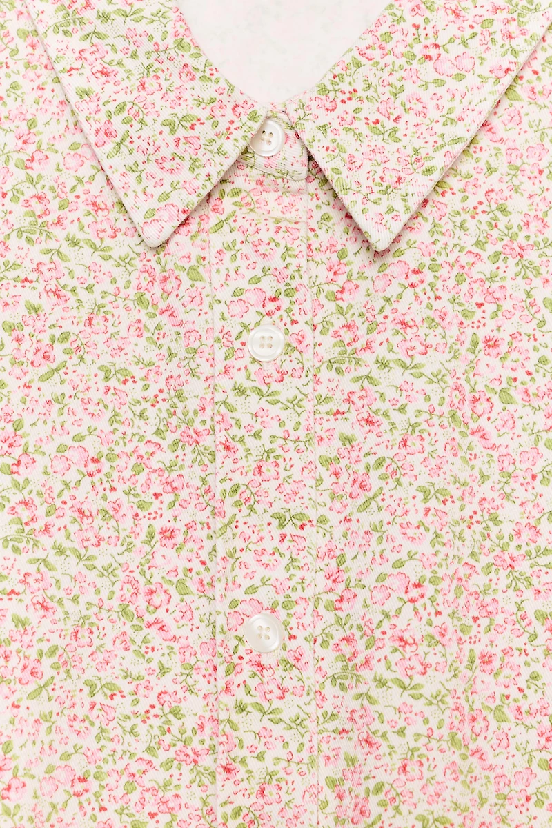 SHORT SLEEVE FLORAL SHIRT