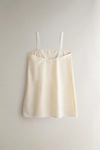 LACE EMBROIDERED COTTON NIGHTGOWN