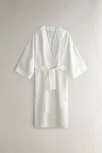 LINEN ROBE WITH BELT