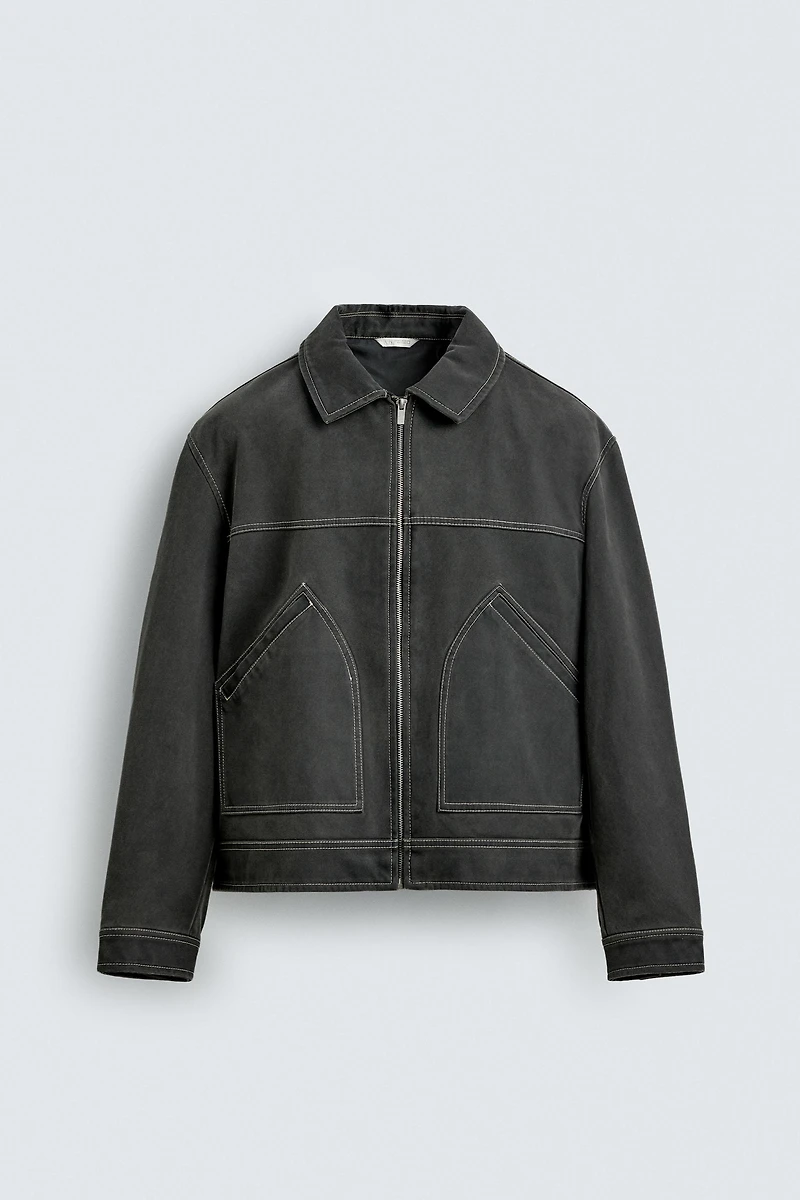 VINTAGE FAUX SUEDE JACKET