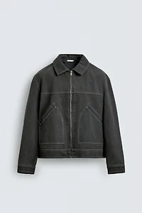 VINTAGE FAUX SUEDE JACKET