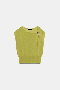 TRIM KNIT TOP
