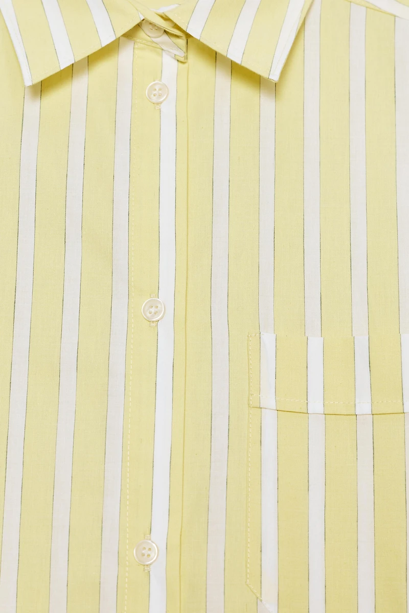 STRIPED PAJAMA SHIRT