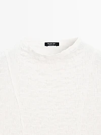 Sleeveless top with gathered detail