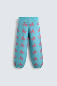INTARSIA KNIT TROUSERS WITH BOWS HARRY LAMBERT FOR ZARA X DISNEY