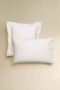 BORDERED SATEEN PILLOWCASE
