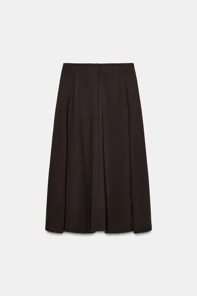 ASYMMETRIC MIDI SKIRT