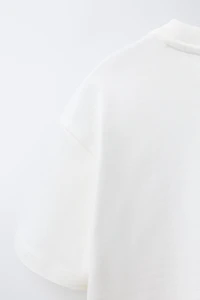 HEAVYWEIGHT EMBROIDERED TEXT T-SHIRT