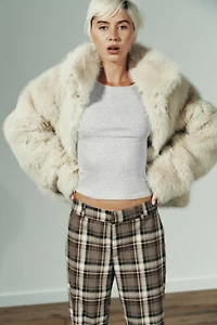 PANTALON À CARREAUX