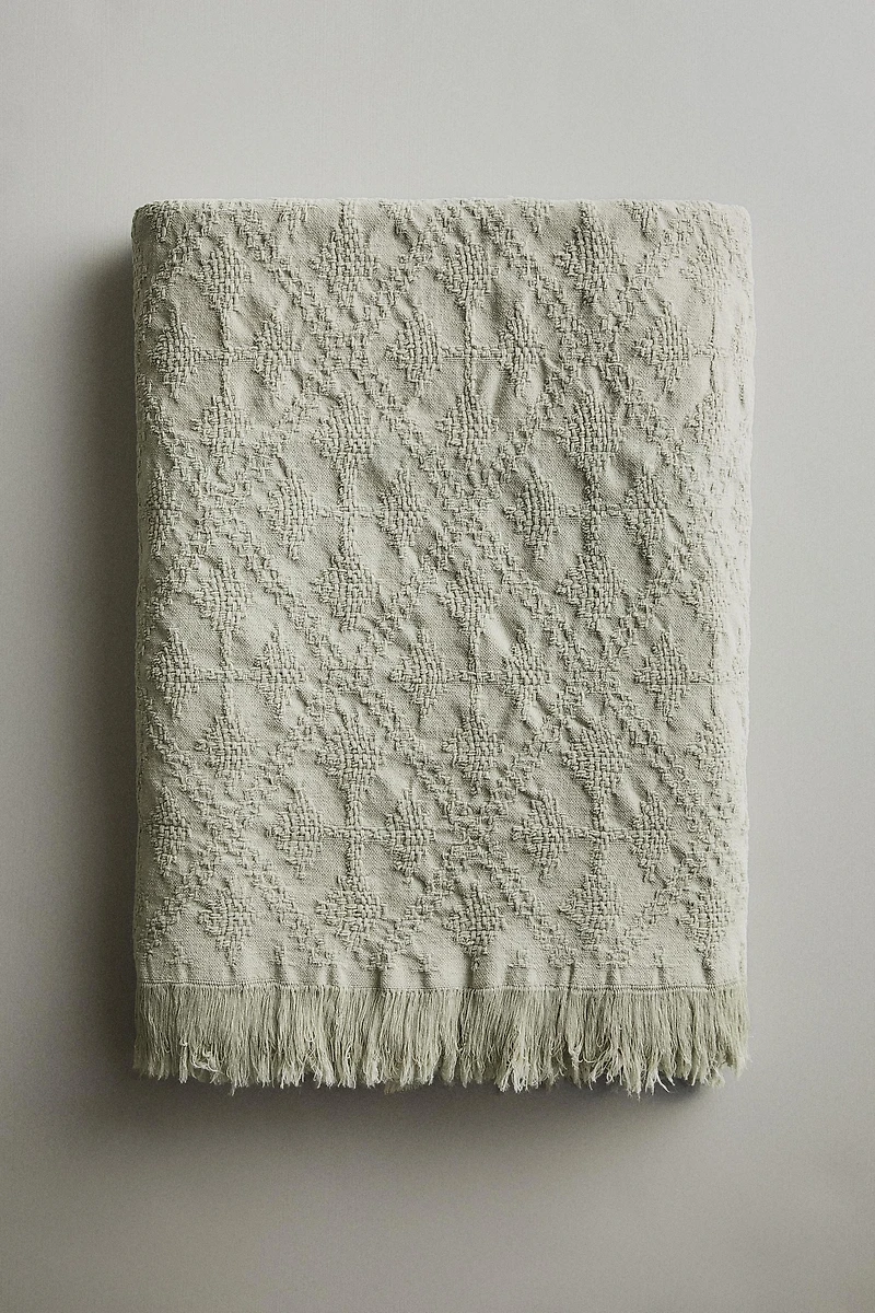 JACQUARD DIAMOND BLANKET