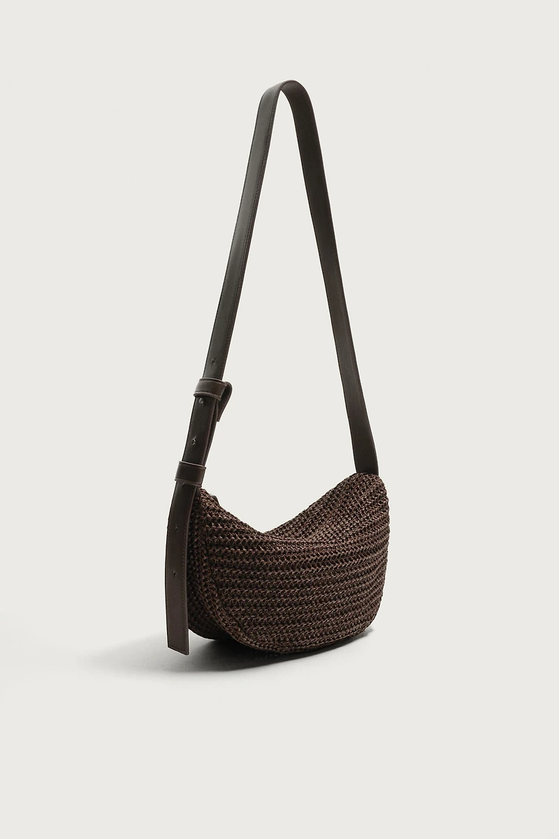 WOVEN SHOULDER BAG