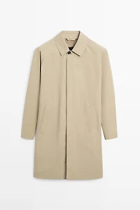 Lightweight cotton trench coat