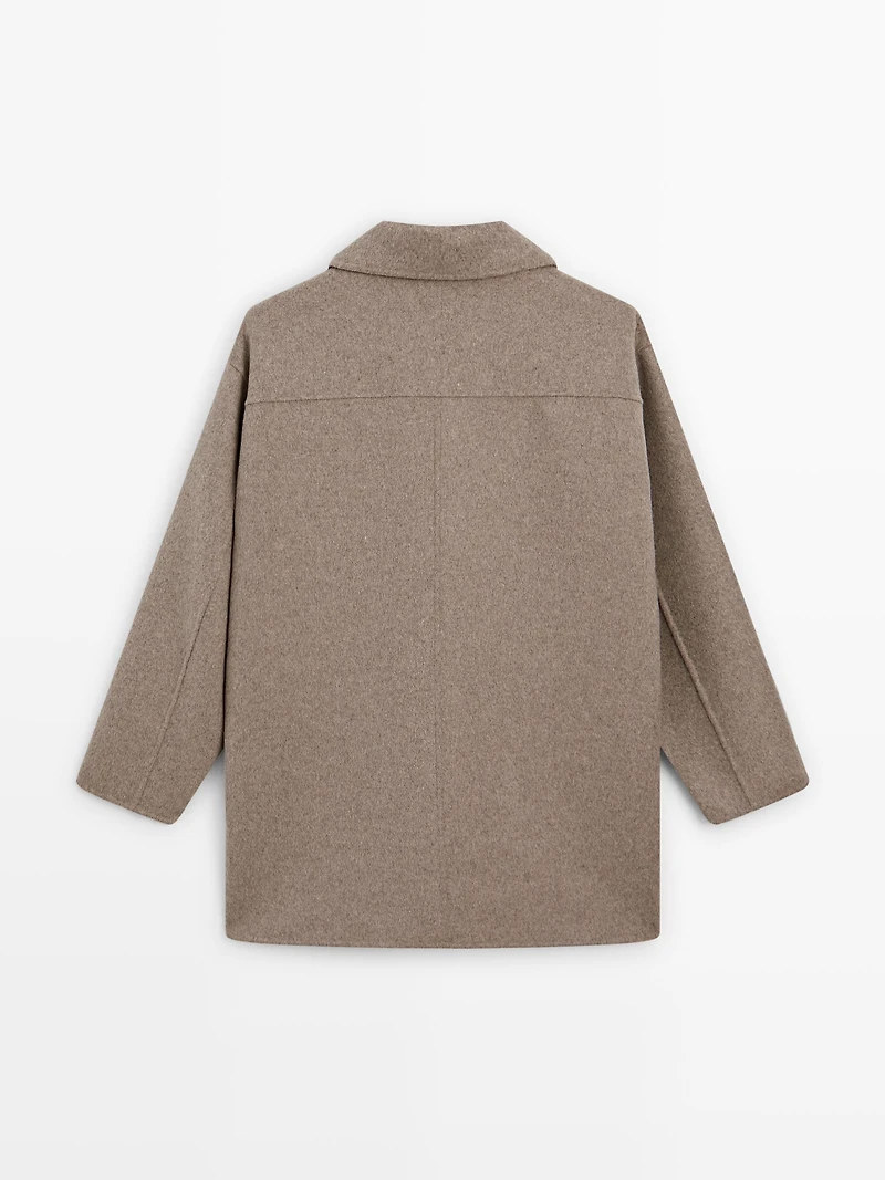 Medium wool blend coat
