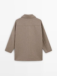 Medium wool blend coat