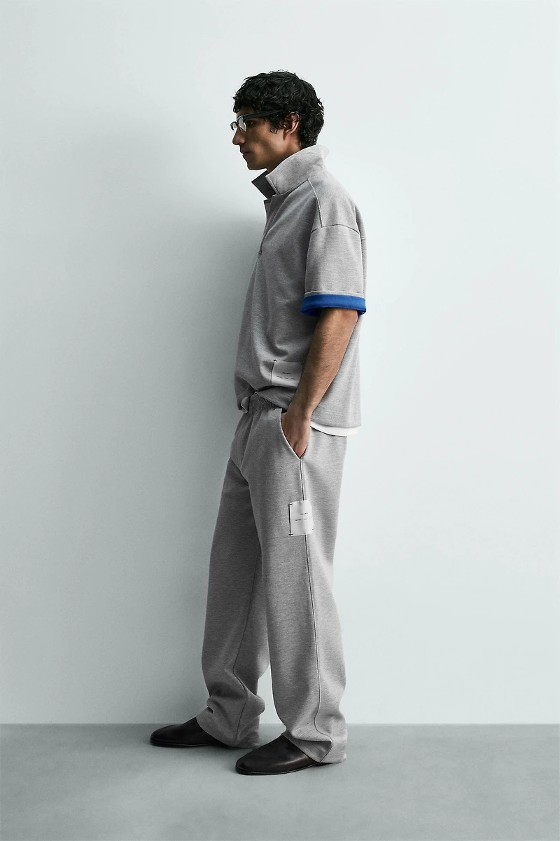 CROPPED FIT LABEL POLO SHIRT
