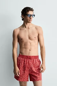 LONG PAISLEY PRINT SWIMSUIT