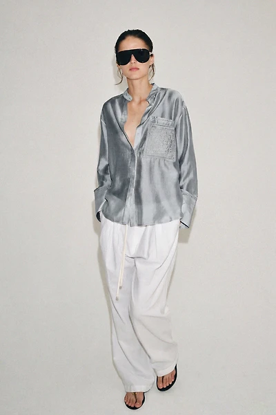 EMBROIDERED POCKET SHIRT ZW COLLECTION