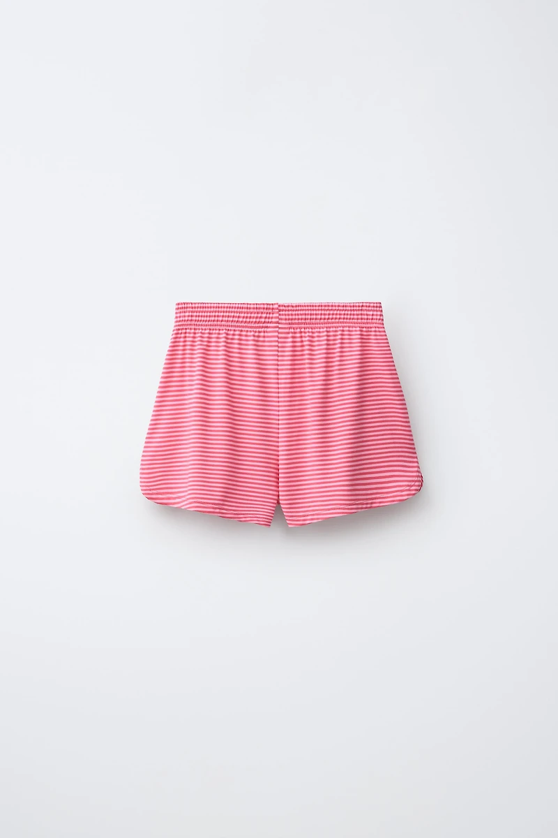 STRIPED T-SHIRT AND BERMUDA SET