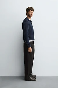 POLO EN MAILLE COTON - SOIE