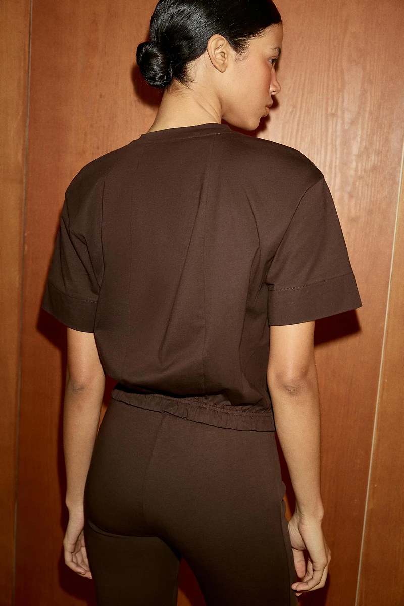 ELASTIC HEM T-SHIRT