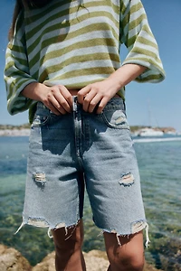 Z1975 RIPPED DENIM SHORTS