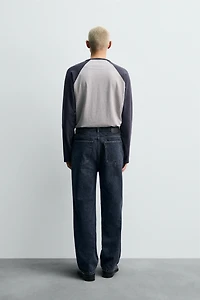 COTTON - WOOL STRAIGHT FIT JEANS