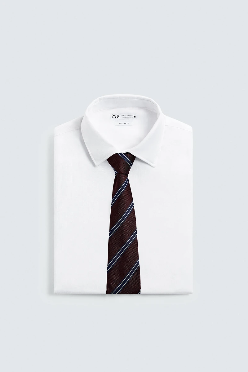 100% SILK STRIPED TIE