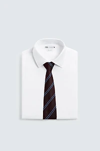 100% SILK STRIPED TIE