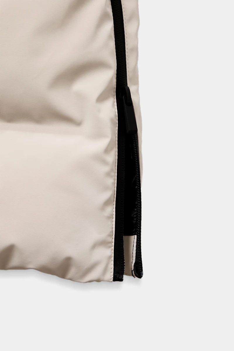 LONG RUBBERIZED WINDPROOF HOODIE ANORAK