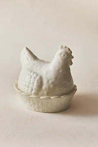CERAMIC HEN JAR