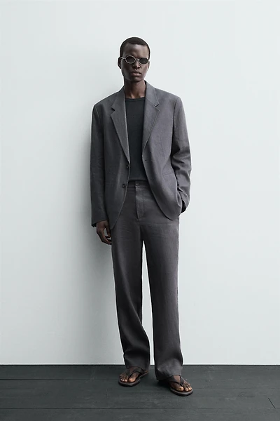 100% LINEN SUIT PANTS