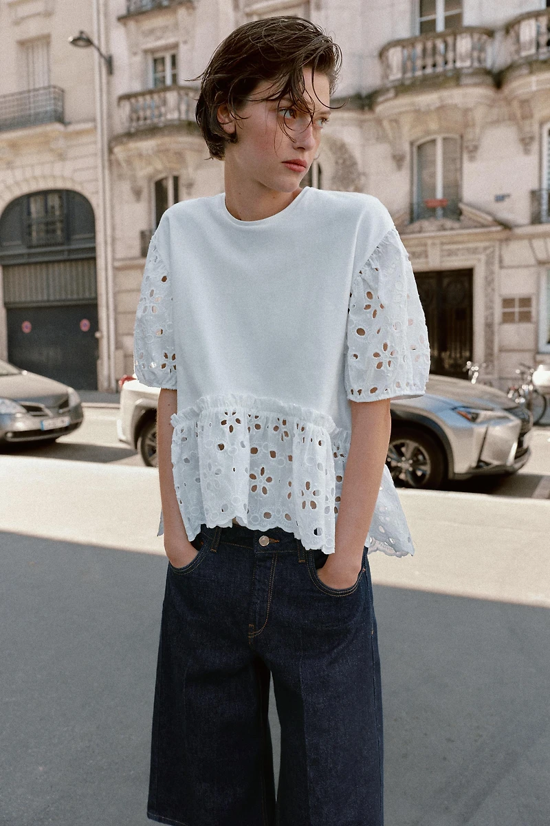EMBROIDERED SHORT SLEEVE T-SHIRT