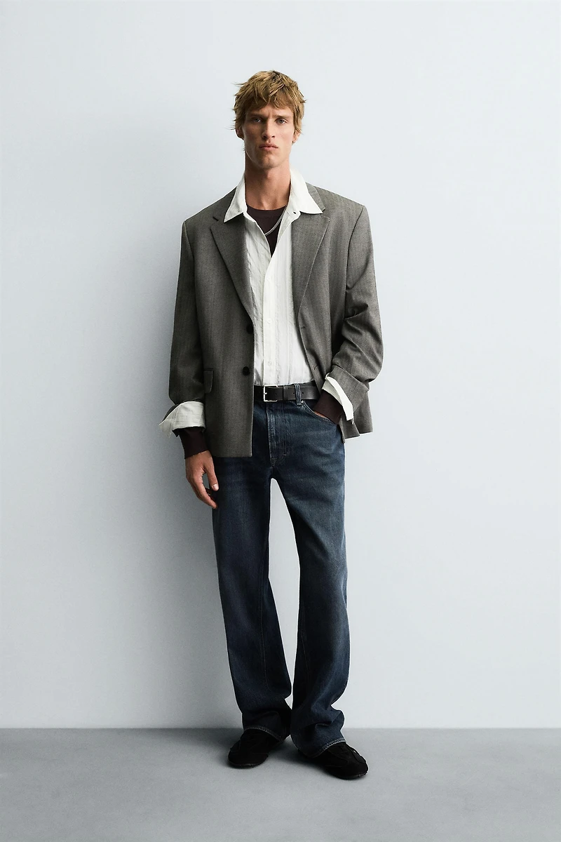 HERRINGBONE SUIT BLAZER