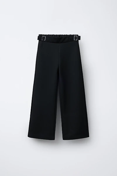 BUCKLED SUIT PANTS