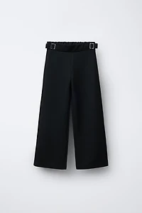 BUCKLED SUIT PANTS