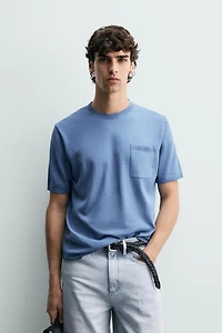 T-SHIRT EN MAILLE COUPE REGULAR COTON