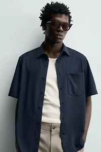 REGULAR FIT TEXTURED SHIRT